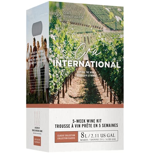Cru International Wine Making Kit - Malbec. Makes 30 Bottles. Comes with 30 Free Corks, Shrink Caps, Label