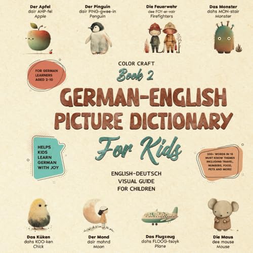 Image of German-English Picture Dictionary: Illustrated Bilingual Book For Kids to Learn German Quickly and Easily: A Bilingual Visual Guide For Children (Kids' Language Learning Books)