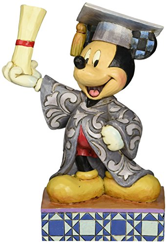 Enesco Disney Traditions by Jim Shore Graduation Mickey Figurine, 6.75 in