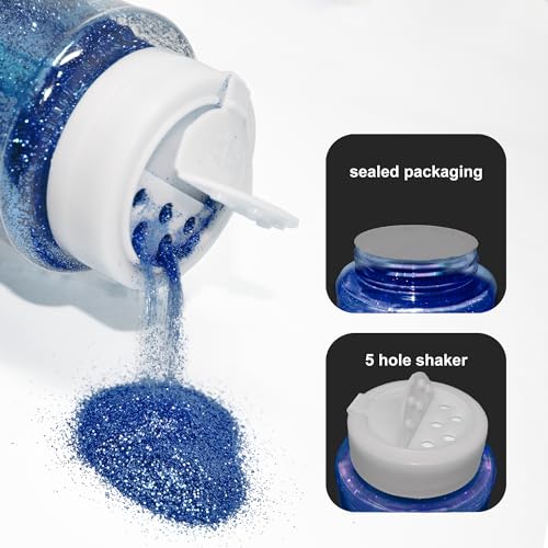 Craft and Party, 1 Pound Bottled Craft Glitter for Craft and Decoration (Royal Blue)