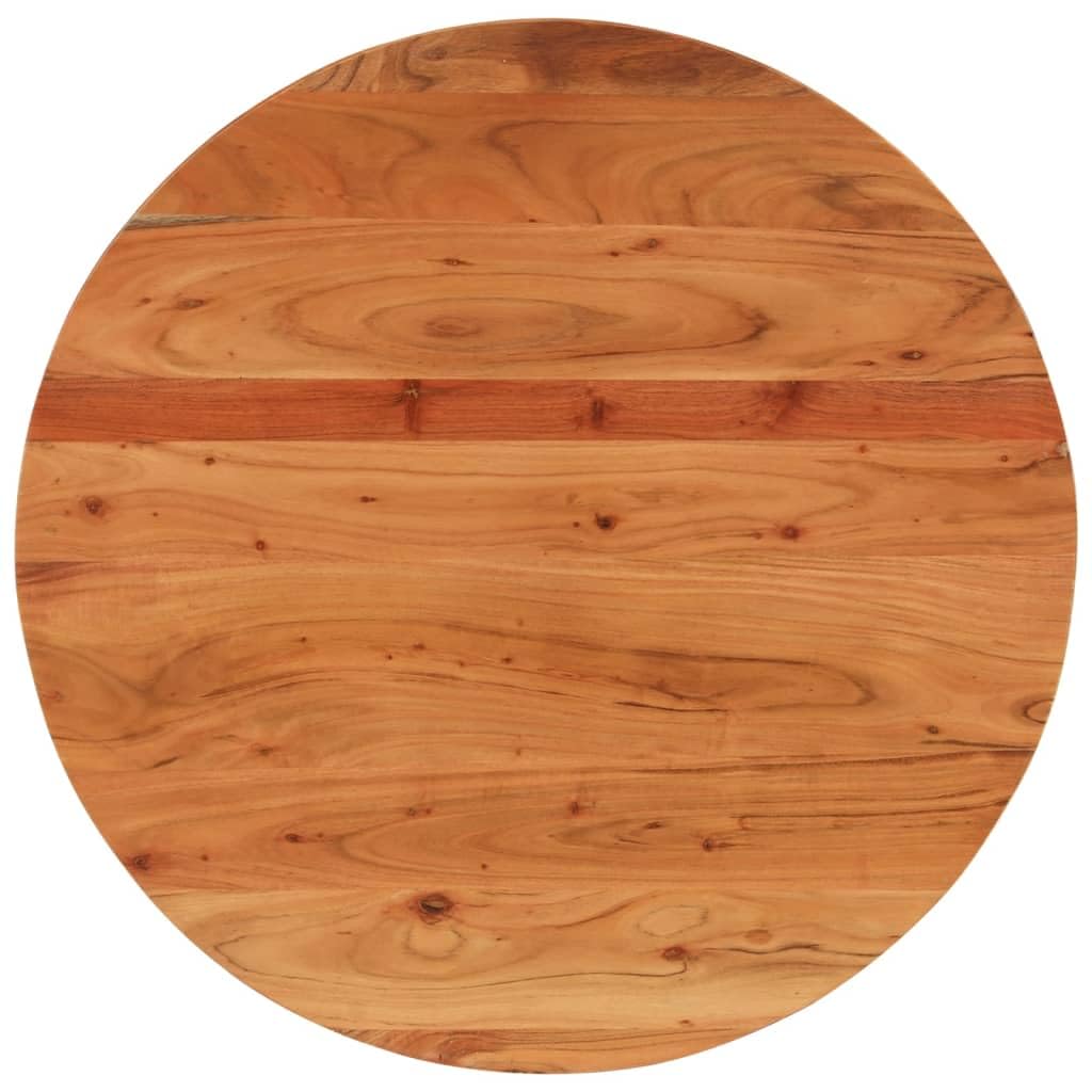 SXZenSpace Round Solid Acacia Table Top 90 x 3.8 cm Untreated Natural Wood Coffee Desk Surface for Living Room Office or DIY Project