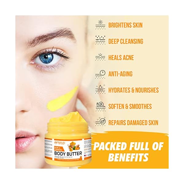 Turmeric & Kojic Body Butter All Natural Turmeric Butter for Dark