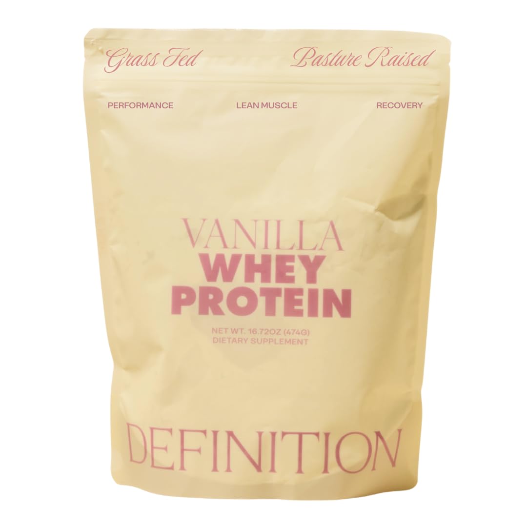 Barre Definition Whey Protein Isolado para Mulheres, Baunilha, 20 g de proteína, 0 g de açúcar, 20 porções, 477 g