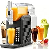 ZABINS Slushie Machine, 2L/68oz Frozen Drink Maker & Margarita Machine with 6 Presets and LED Display, No Ice Needed Slushy Machine for Home & Party