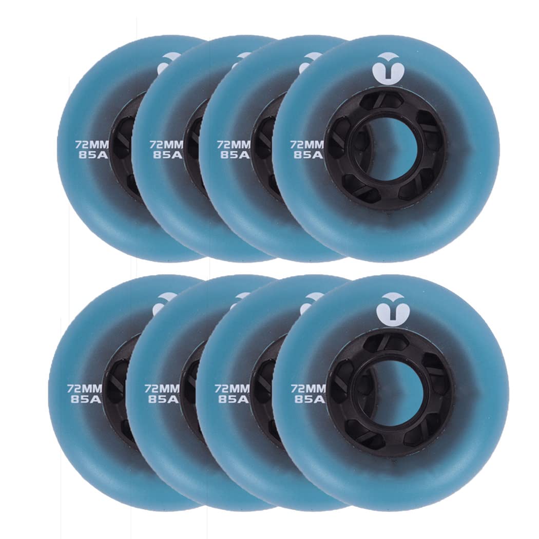 TGHY 8 Pezzi Ruote per Pattini in Linea Ruote di Ricambio per Pattinaggio in Linea Rotelle per Inline Skates 72mm/76mm/80mm 85A Ruote da Skate in Linea