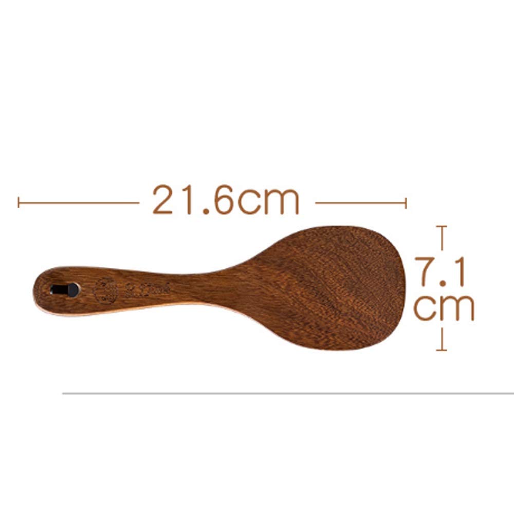 Spatule en bois pour la cuisson résistante aux hautes températures et antiadhésive, manche long