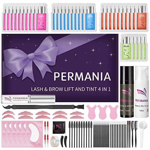 PERMANIA Brow Lamination with Brown Color Kit