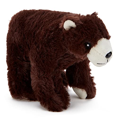 Giocattolo di peluche morbido e coccoloso per bambini - Compagno perfetto per bambini e neonati (12-15 cm) (Orso Bruno)