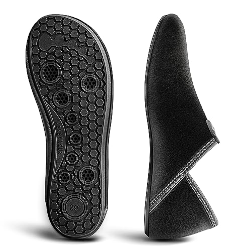 BULLIANT Women Slippers Socks, Slip on Shoes for Women Barefoot Yoga Shoe Comfortable Stretch Fit3