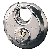 Lucchetto Master Lock 1950EURDCC In Ottone Massiccio - Archetto Regolabile 7-15.5 Cm, 2 Chiavi, Per Bici E Cancelli - Foto 3