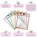 Mr. Pen- Dry Erase Pocket Sleeves, 10 x 14 Inch, 6 Pack, Colorful, Plastic,Reusable, Clear, Classroom Sleeves