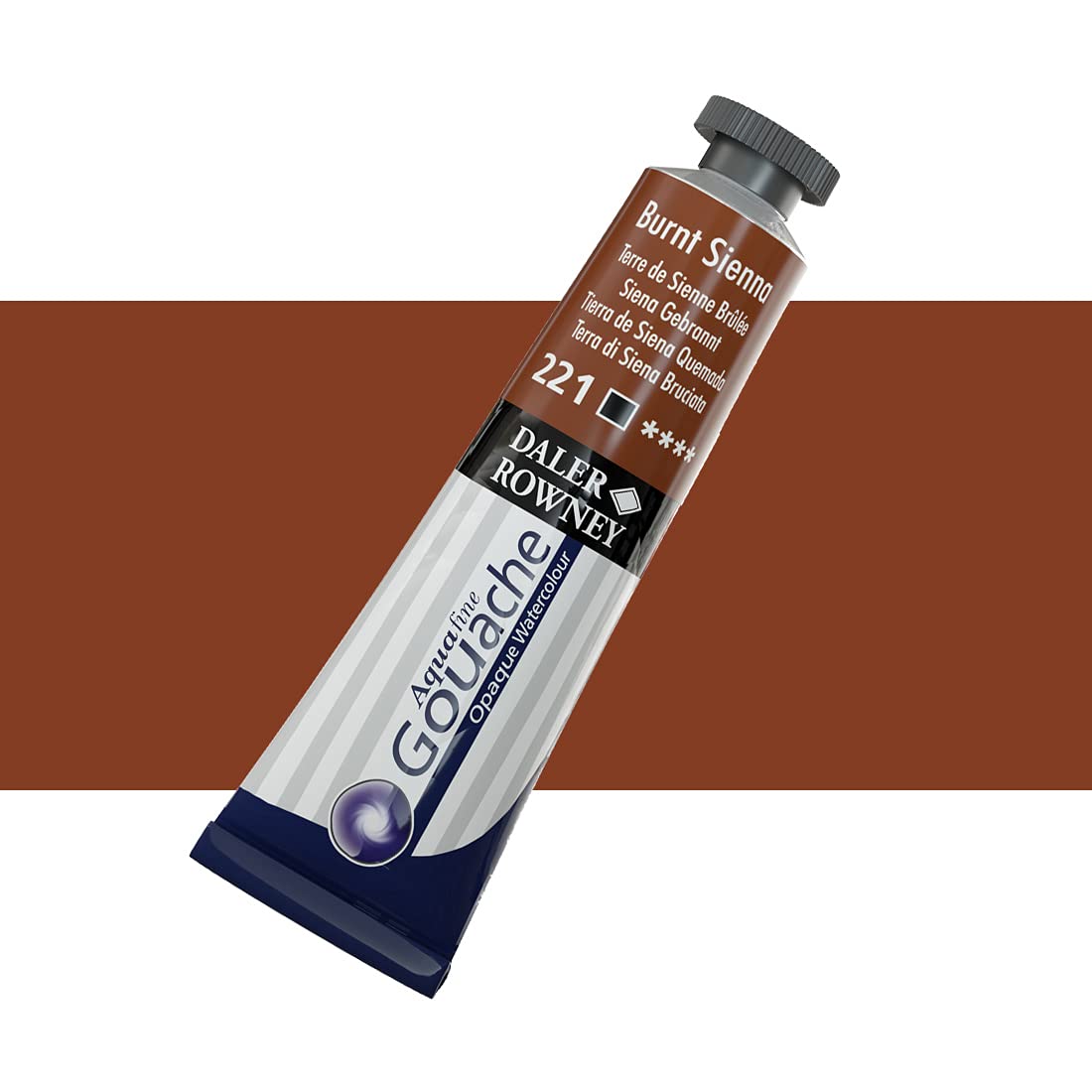 Aquafine Gouache 15 Ml Burnt Sienna – Hochpigmentierte Künstlerfarbe Von Daler-Rowney