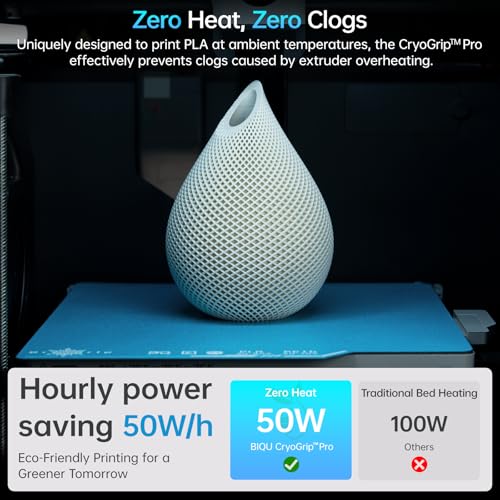 Image of BIQU CryoGrip Pro Frostbite for Bambu-Lab P1S /P1P /P2S /X1C /X1E /X2D /A1 257x257mm Cold Build Plate Room Temperature Print Double Sided Upgrade Plate Removable Surface Platform