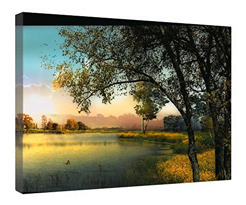 Impression sur toile encadrée en bois Août - Toile tendue premium avec finitions artisanales