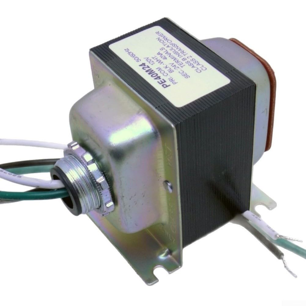 Caja de metal para vídeo de 24 V (2 unidades) | Certificado UL, funcionamiento silencioso, salida de 24 V 40 VA, seguro para el salón, reduce los peligros eléctricos