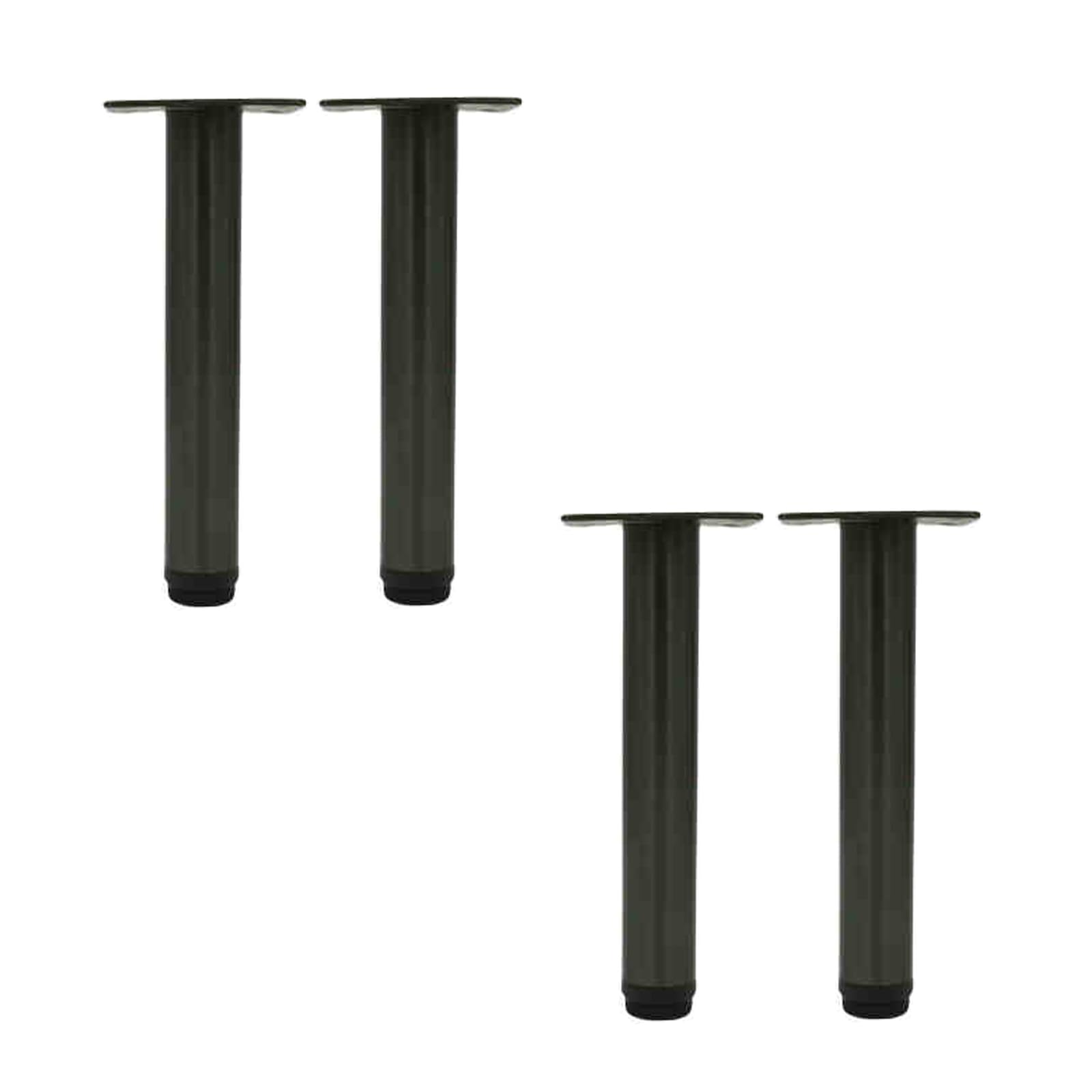 Gambe regolabili in acciaio inox per tavolini da caffè e mobili TV, altezza 0-15 mm, set di 4 pezzi, finitura spazzolata e design moderno, piedini perfetti per mobili