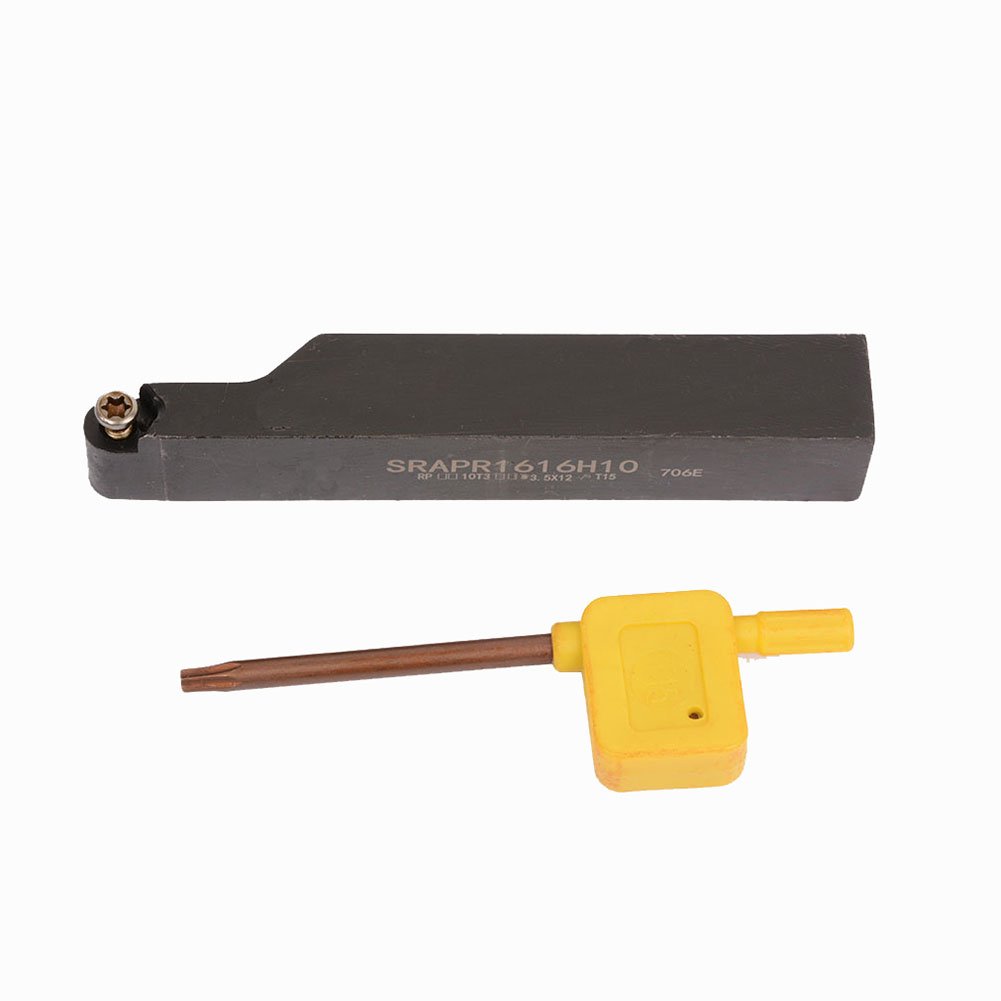 10 pz RCMT10T3MO Inserto SRACR1616H10 Tornio Portautensili per Tornura Esterna R5 Rotondo Con Chiave Per Utensili di Lavorazione Accessori  1420