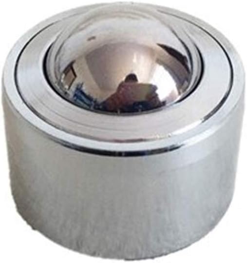 CHFENG-C 4pcs 10mm Bearing Steel Ball KSM-10 Swivel Round Ball Caster Roller Silver Metal Wheel Universal Transfer Ball Units