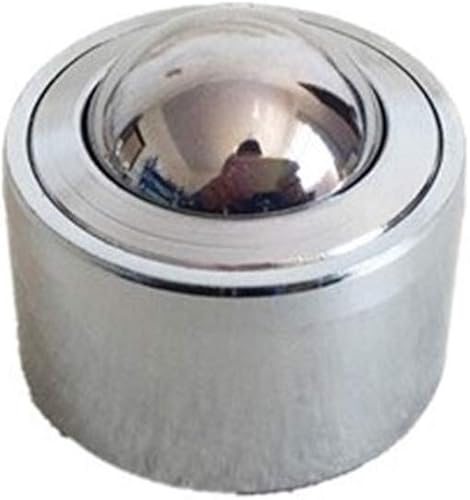 CHFENG-C 2pcs 1.181 in Rodamiento de bola de acero KSM-30 Rodillo giratorio de bola redonda Rueda de metal plateado Unidades de bola de