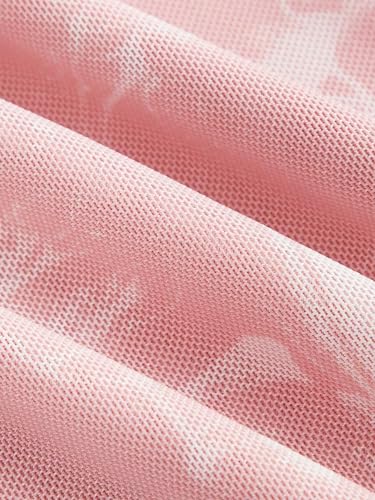 GORGLITTER Women's Floral Ruched Bodycon Summer Wedding Guest Dress Mesh Fishtail Cocktail Midi Sun Dresses 20254