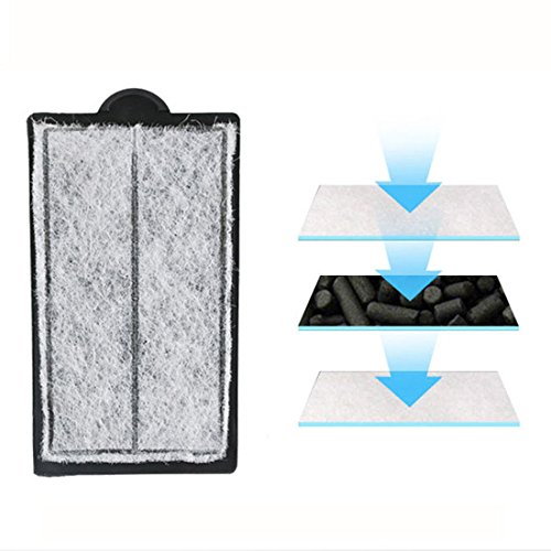 Image of 4pcs Aquarium Waterfall Reptiles Turtle Filter Cartridges Replacement Waterfall Filter only Ultra-Activated Carbon with Whisper Technology (4pcs Filter Cartridges)