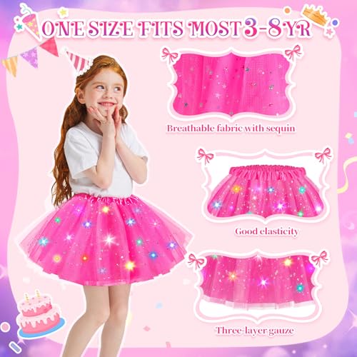 Falda tutú con luces para niñas de 3 a 8 años miniatura 5