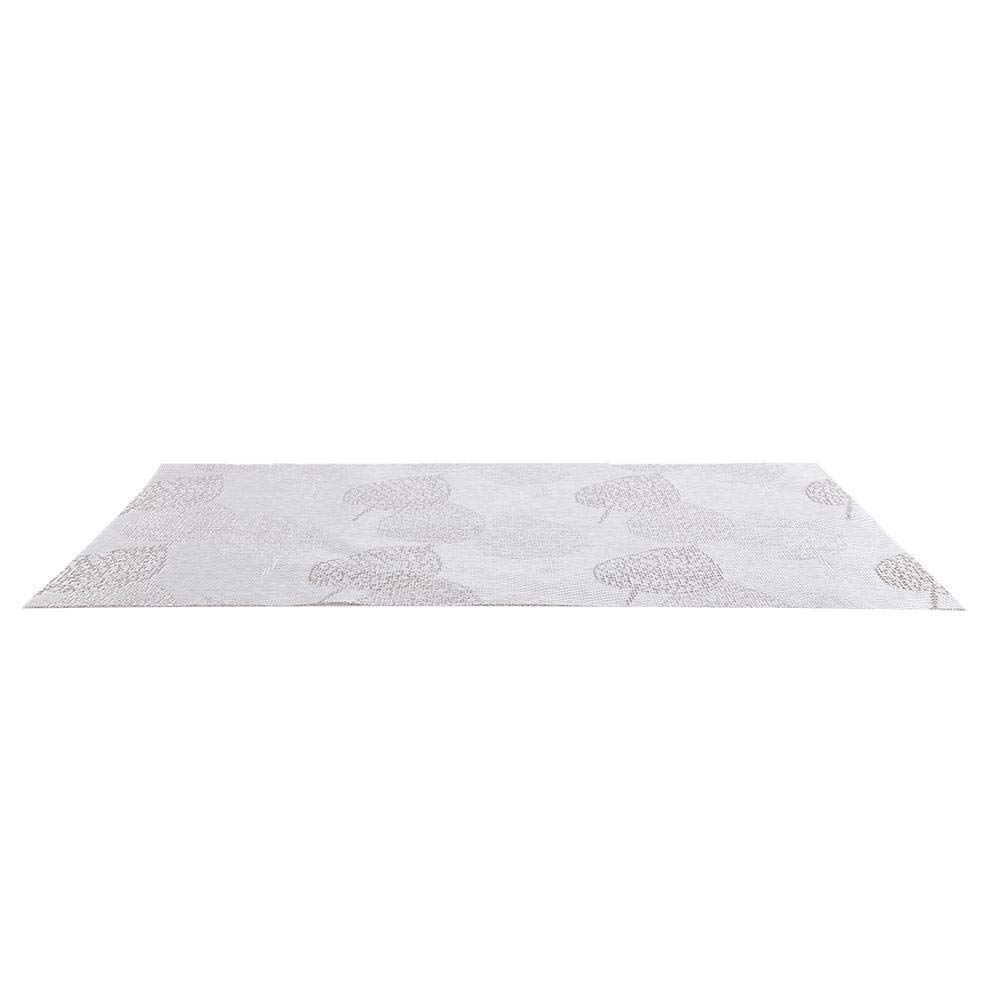 Napperon imperméable pour Table, Tapis de Vaisselle Lavable (Marron) (Blanc)