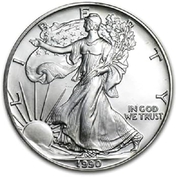 1990-1 oz American Silver Eagle .999 Fine Silver with our