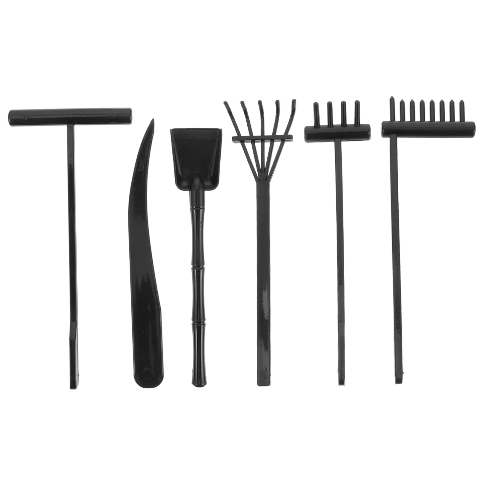 6pcs Zen Sand Rake Set Mini Garden Rake Zen Rake Tools Zen Garden Tool Mini Rake Sand Push Rake Zen Garden Rake Sandbox Accessories Sand Smoothing Rake Sand Rake Push Tools