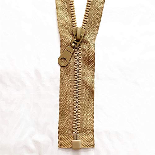 Cremalleras para Coser, Cremallera de plástico, 3 Piezas, n.° 5, Cremallera Desmontable, Cremallera de Resina, con Extremo Abierto, Cierre ecológico automático, Cremallera de plástico, para Coser