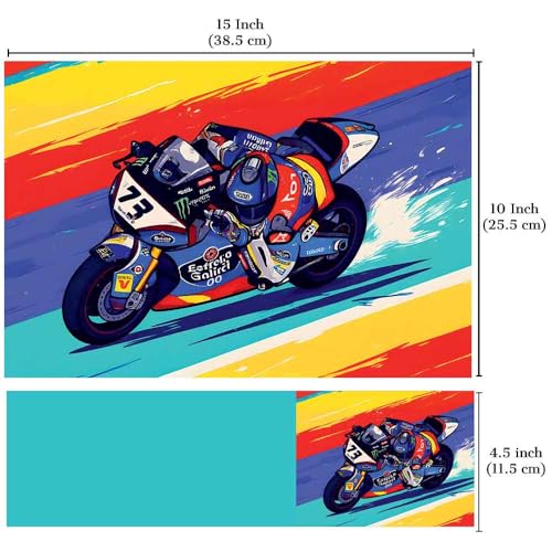 Image of Full Laptop Skin Stickers HD Quality Sticker for Laptops Upto 15.6 inch (Dustproof|Waterproof|Scratchproof|Reusable) - BE Racer Bike FL