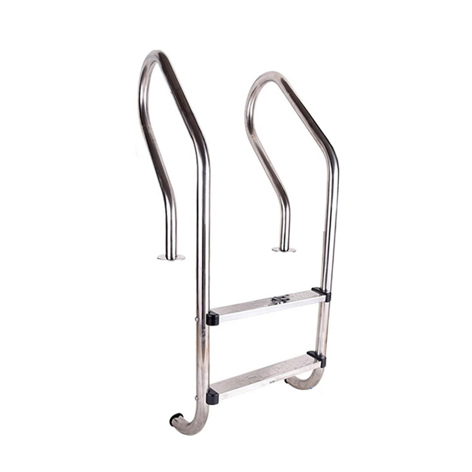 WTLONBF Pool Ladder, Stainless Steel Anti-Slip Escalator, Thickened Treads, Suitable for Swimming Pools and Water Parks(2 Steps)