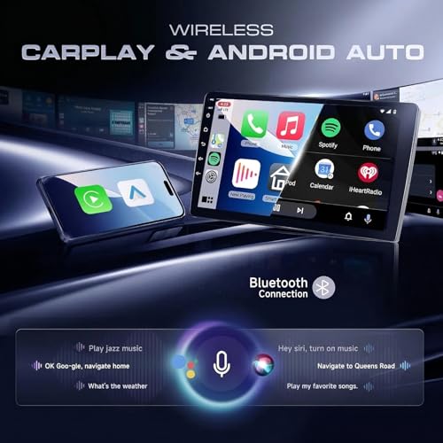 Image of 4G+64G Car Radio Stereo for Honda Accord 2003-2007, Wireless CarPlay Android Auto 10.1 Inch IPS Touch Screen Android 15 GPS Head Unit WiFi Bluetooth DSP Audio USB Dual Mic HD Rear Camera