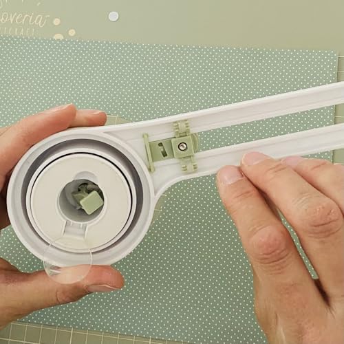 Kreisschneider für Papier von Loveria, verstellbar mit 2 Ersatzklingen