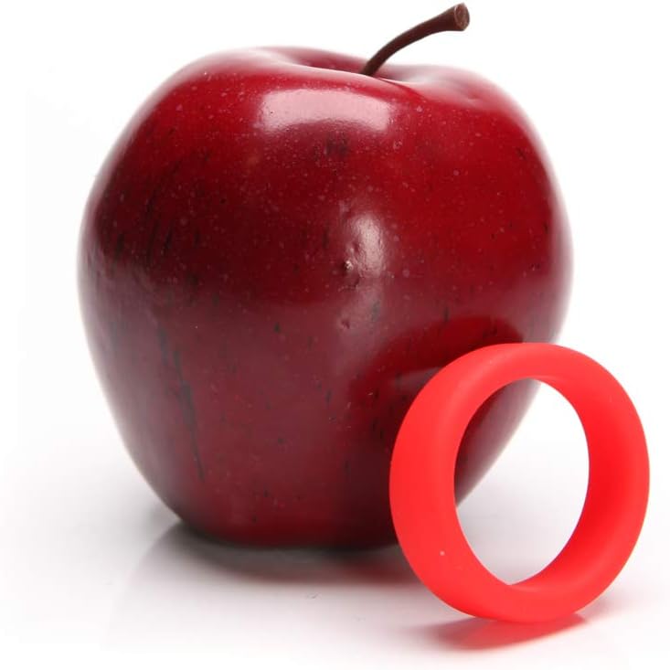 Tantus Adult Toys Super Soft C-Rings - Silicone Satin Finish Penis Ring, Ultra-Premium Male Sex Toy - 4.75" Stretched Resistance Adjustable Cock Ring for Men, Couples - Crimson
