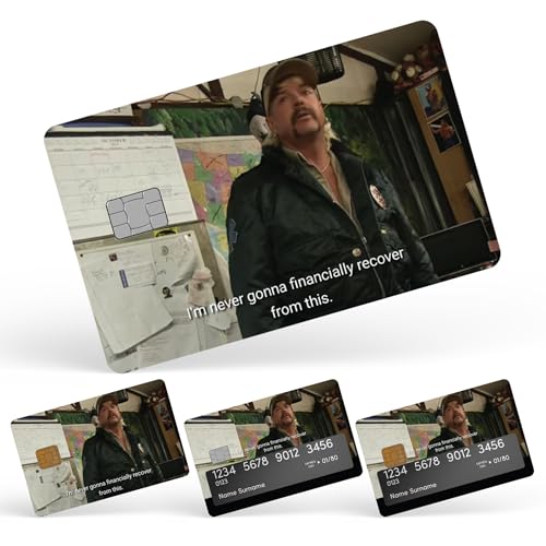 Tiger Credit Card Skin Debit Card Stickers for Key, Debit, Credit, Bank Card 4PCS Card Skin for Adults, 000781a