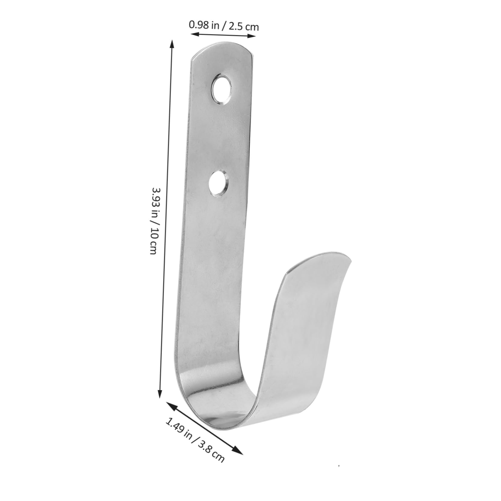 Ciieeo Sturdy Stainless Steel Boat Hook Storage Multi Function Wall Hook for Fishing Rods Ropes and Gear Accessory for Indoor and Outdoor Use