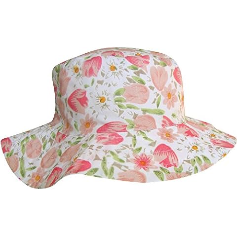 TeddyT's Wide Brim Floral Summer Hat Cover