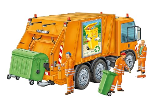 Puzzle cadre 35 pièces : Camion poubelle Ravensburger France - vue 3