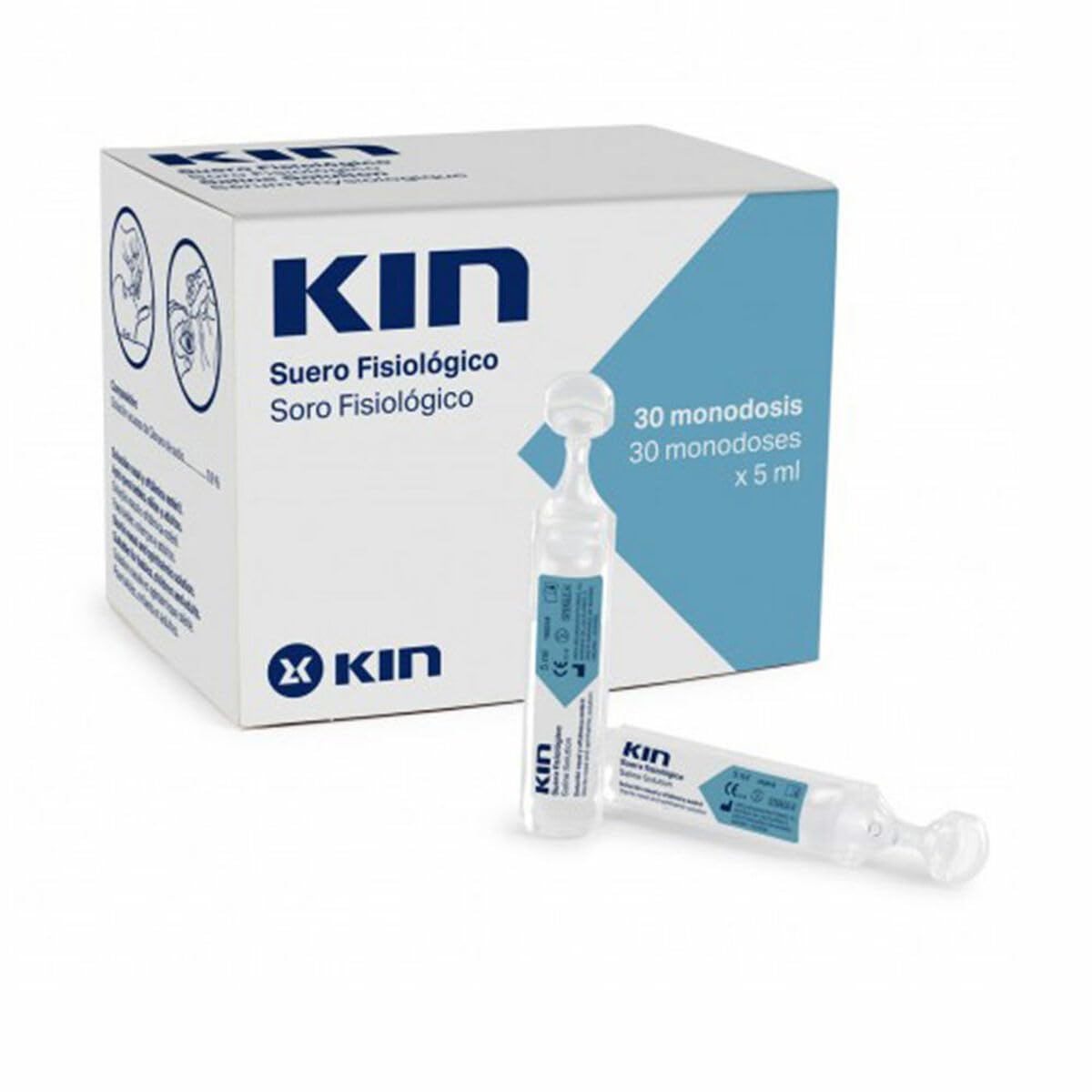 Kin Physiological Serum PHYSIOLOGICAL SERUM 5ml Single Dose 30 Units, multicoloured
