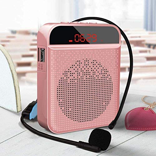 TAIZ Amplificador de Voz port�til con Sistema Pa Personal con Auriculares de micr�fono, Altavoz de micr�fono, Compatible con TF/USB/FM/AUX/grabaci�n/Bluetooth, Sistema de Amplificador de Sonido para