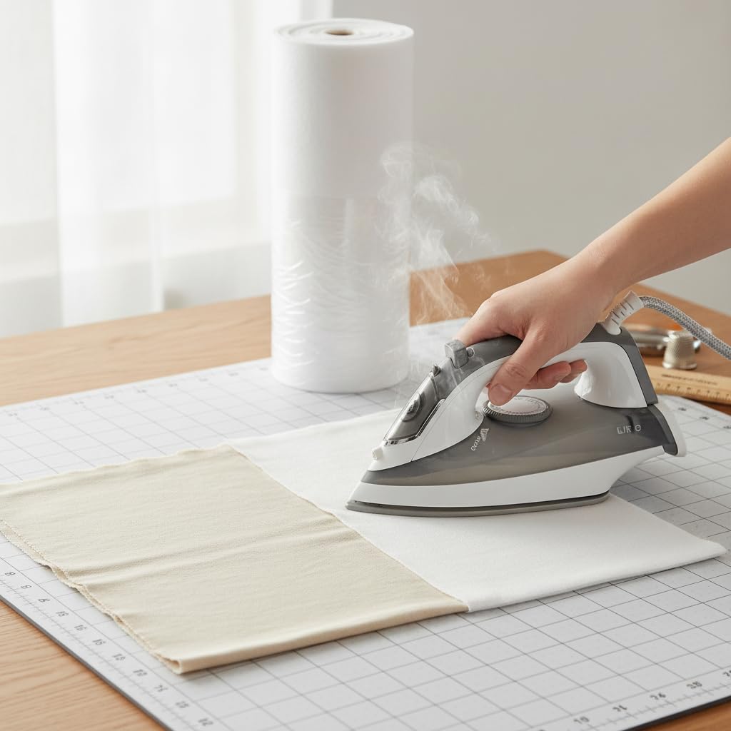 Vlieseinlage | Formstabile haftende Einlage für Nähprojekte, Textileinlage für DIY‑Bastelarbeiten, Taschen‑ und Kleidungszubehör