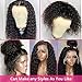 360 Lace Front Wigs Human Hair Deep Wave Wigs for Black Women HD Transparent Glueless Curly Lace Frontal Wigs Pre Plucked with Baby Hair 180% Density (20 Inch, 360 Deep Wave Lace Front Wigs)