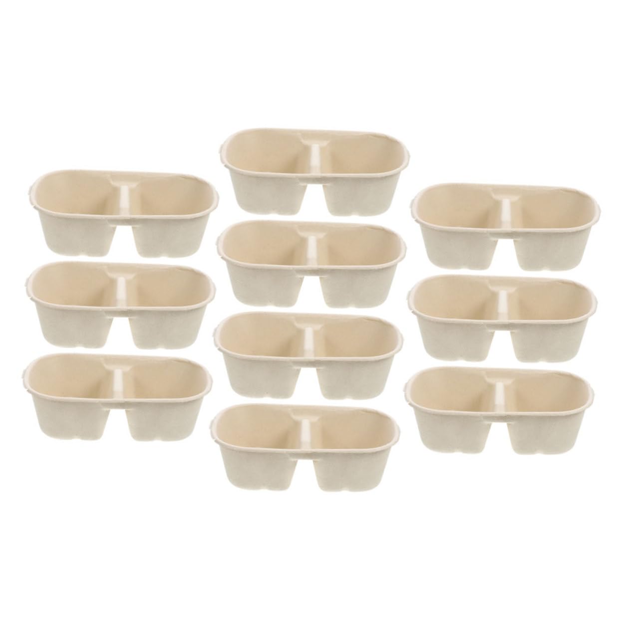 Happyyami Convenient 10pcs Disposable Pet Food Water Bowl Integrated Bowl for Cats Dogs Set