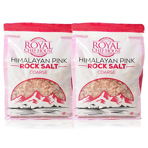 Himalayan Pink Salt 10 lbs Coarse Grain Bulk Bag - Hymalain Pure Gourmet Crystals - Himilian 100% Natural - Contains 84 Minerals -Suitable for Body Bath Scrubs Table Salt Grinder & Salt Mills - Kosher