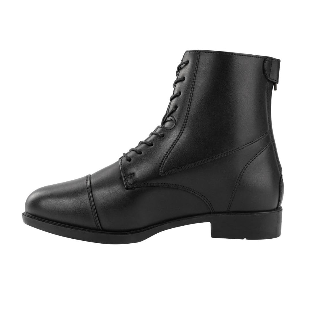 Vegane Reit-Stiefelette BZ LACE Winter« - Zip-Boot - Veganer Reit-Schlupf-Schuh - Komfortinnensohle - Schnürung - Teddyfutter - Hautverträglich - Atmungsaktiv