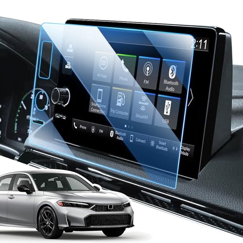 Screen Protector for 2023-2025 2026 Honda Civic / CRV (LX/EX/EX-L/Sport/Sport Hybrid), 9 inch Infotainment Touchscreen,11th Gen, 9H Tempered Glass 2025 2026 Honda Civic Accessories HD/Anti-Fingerprint