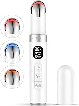 ANLAN Eye Care, Facial Beauty Device, 103°F (45°C), Heat Care, 3 Types of Light Beauty, 6 in 1, Eye Lift, Oral Care, Vibration, LCD Display, Type C Rechargeable, Birthday, Christmas, Presents (White)