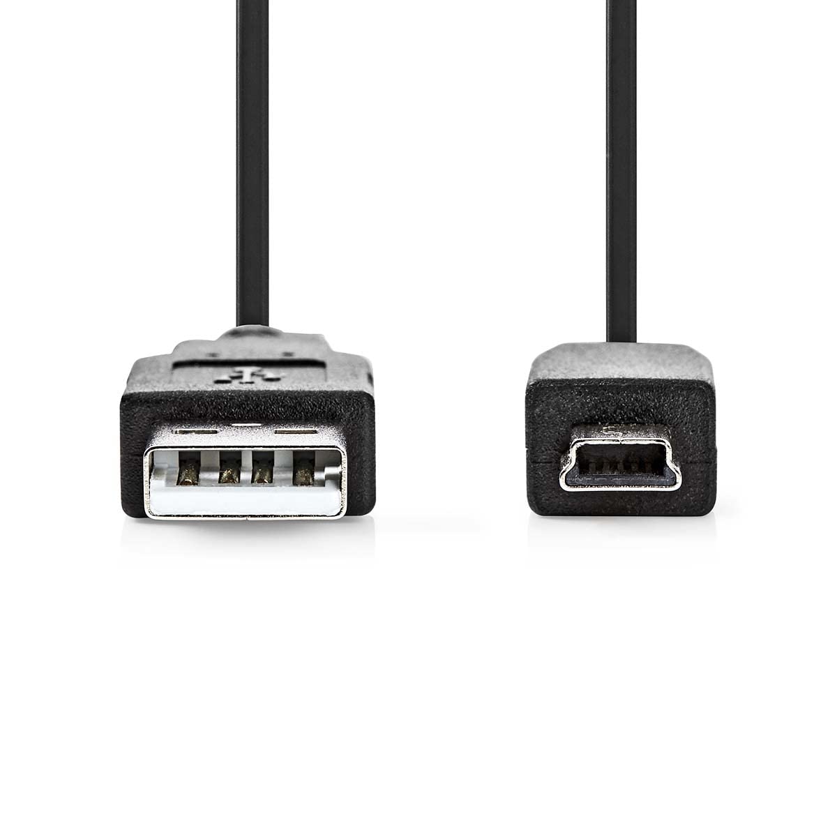 Nedis USB 2.0 Cable, USB-A Male to Mini-B 5 Pin Male, High-Speed - 2.0m cable, Black - Image 3