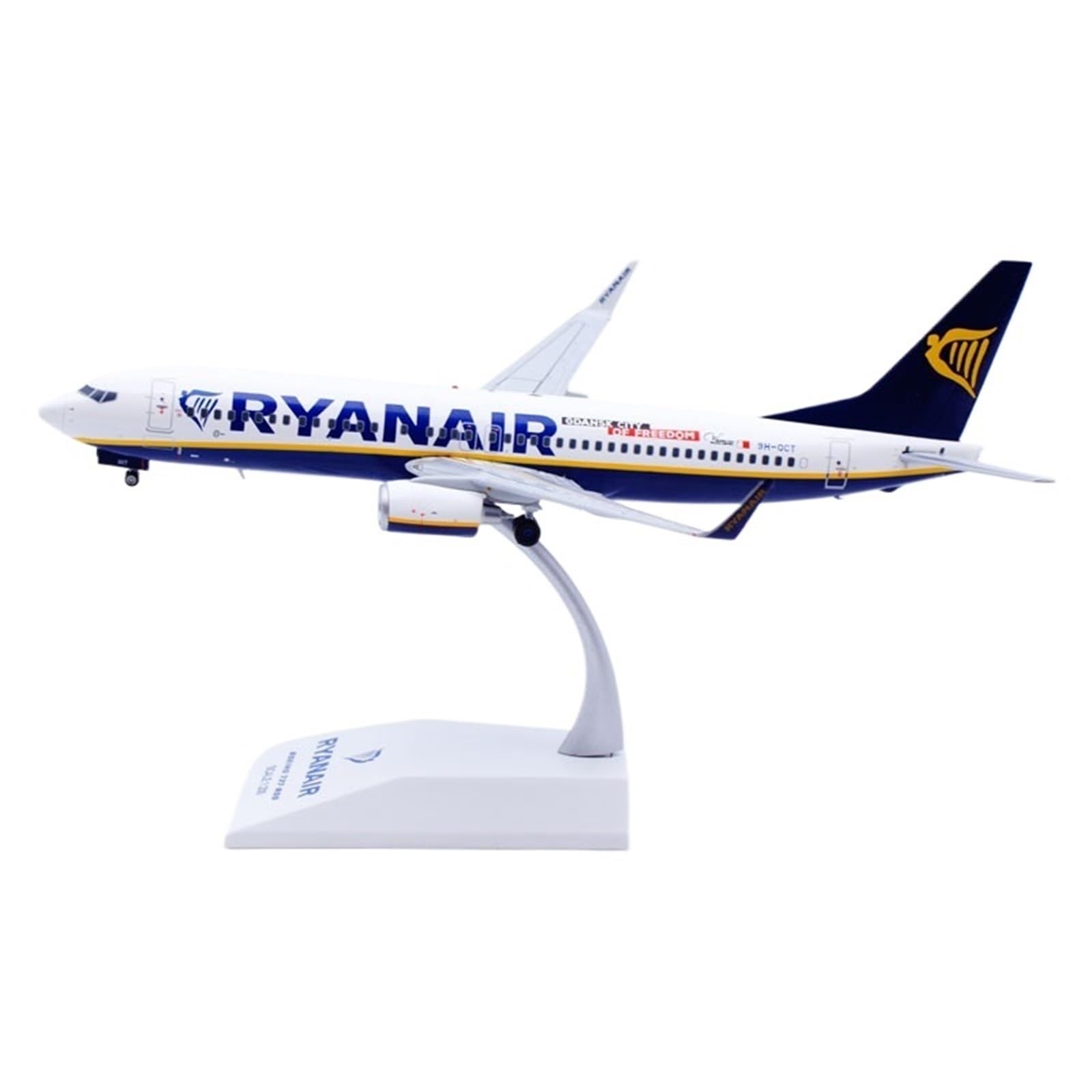 Repliki modeli samolotów w skali 19 cm gotowy model kolekcjonerski samolot 1/200 dla Ryanair Boeing B737-800 9H-QCT samolot miniaturowy miniaturowy model samolotu